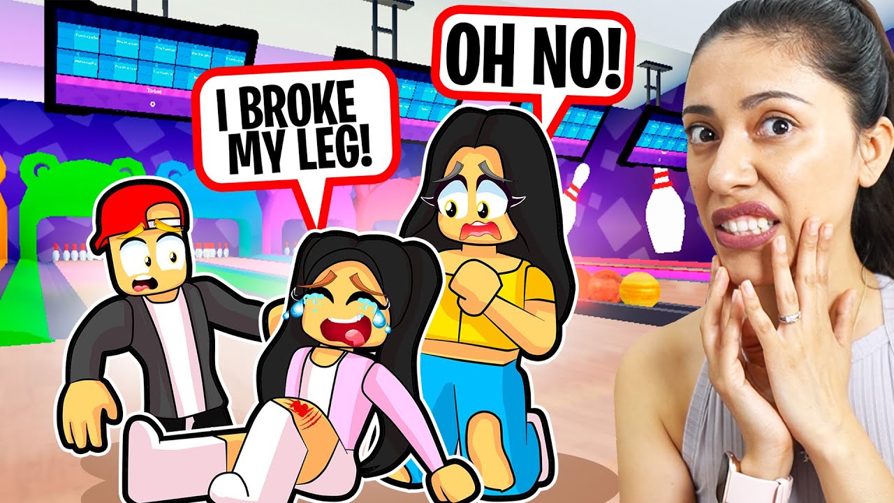 I TOOK MY DAUGHTER BOWLING and SHE BROKE HER LEG! (Roblox)