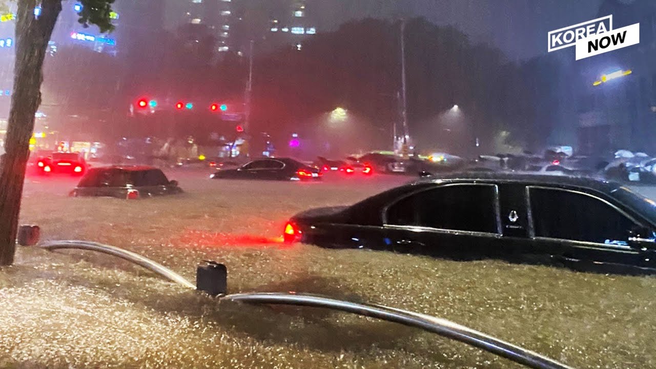 [Real Footages] The heaviest rainfall in 80 years pounds Seoul