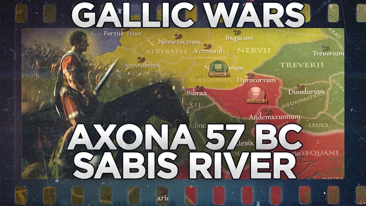 Cezar i Belgowie. Bitwy nad rzekami Aksona i Sabis (57 r. p.n.e.)