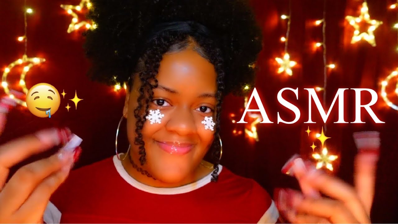 ASMR ✨Long Nail Tapping & Clacking + Visual Triggers for Tingles ♡✨ (so good!)