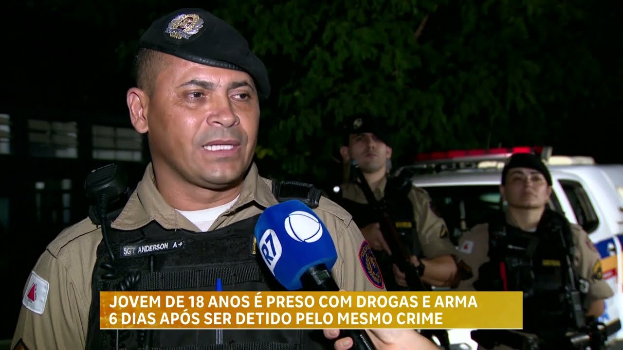 Polícia prende homem suspeito de posse de drogas e arma em BH