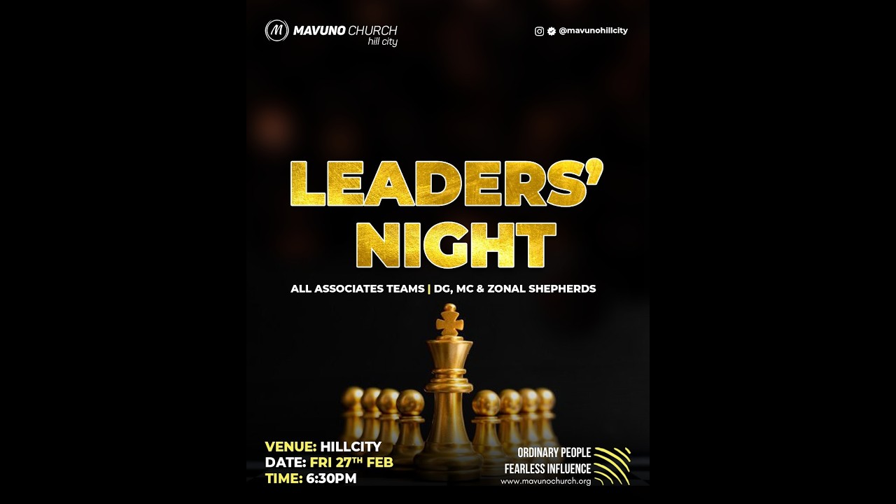 Leaders Night//Pst, Kevin Kilonzi//27th Feb 2026