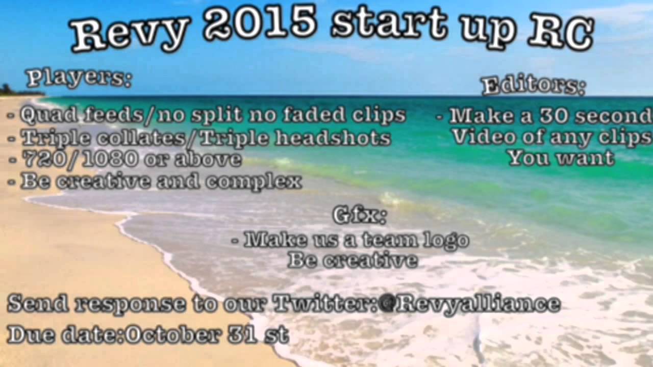 Revy 2015 start up RC