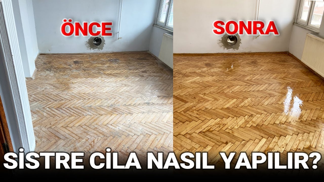 Ahşap (Masif)  Parke Sistre-Cila İşlemi
