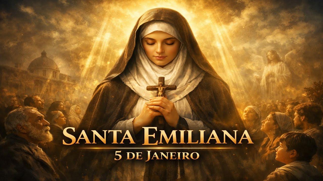 Santa Emiliana, a Virgem de Roma - 5 de Janeiro #imagenssacras #santododia #santodehoje #jesus #fe