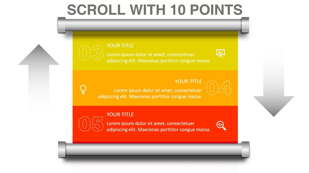 Create Scroll animation with 10 Points in PowerPoint