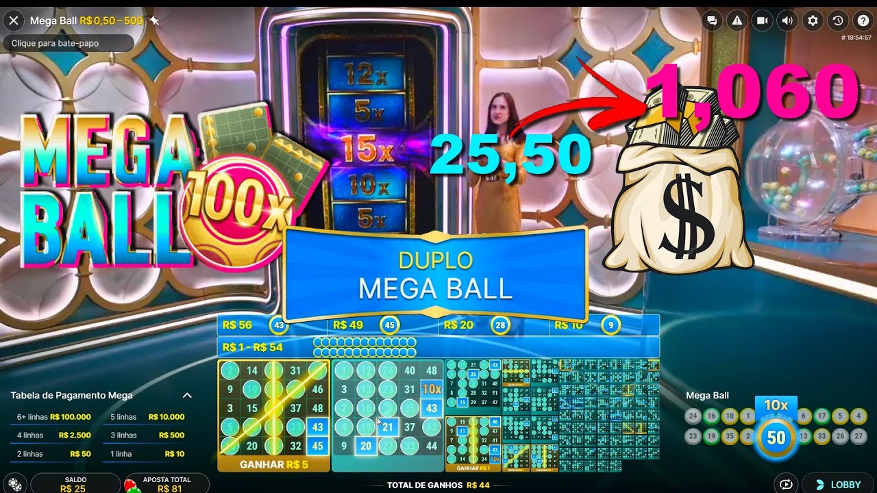 ESTRAT&Eacute;GIA MEGA BALL EVOLUTION - 25,50 PARA 1,100 COMO GANHAR! (PARTE 3)