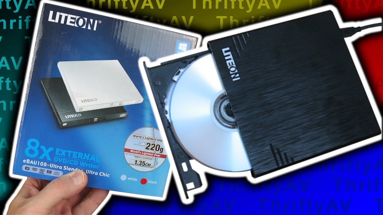 Записывайте на ходу! Внешний DVD/CD-привод LiteOn 8x | Распаковка и обзор eBAU108 (Lite-On)
