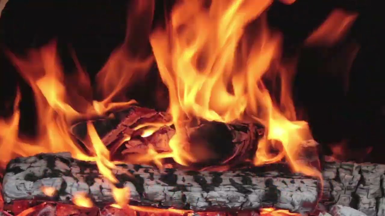 Crackling Firewood Burning with Warm Flames 8 Hours | Sleep, Study, Relaxation Sounds