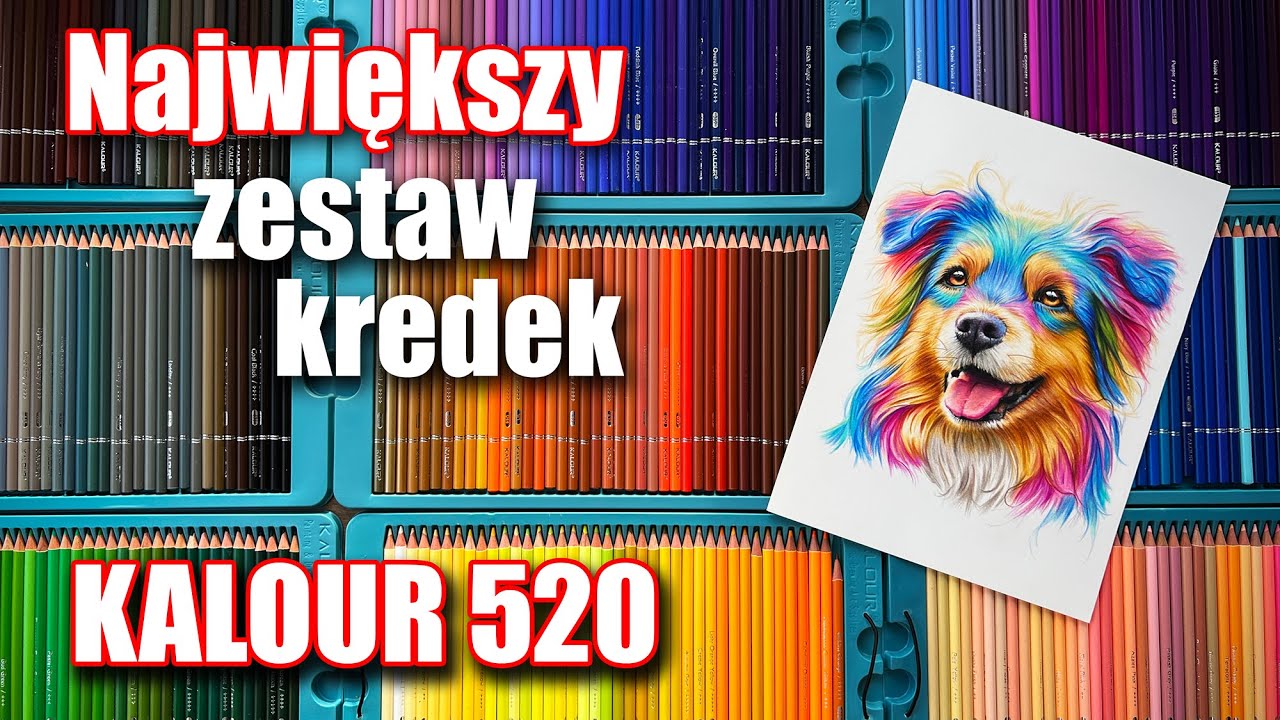 Test kredek KALOUR 520 sztuk + porady!