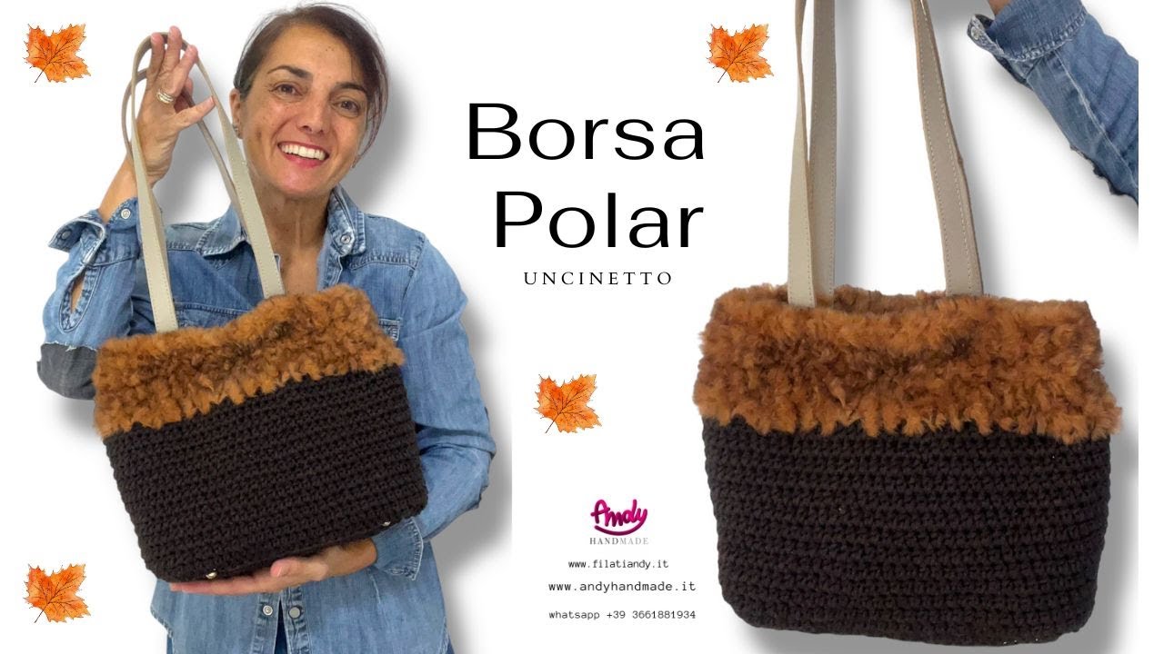 Ecco la prima fantastica borsa di questo autunno! Tutorial Borsa Polar Uncinetto by Andy Handmade