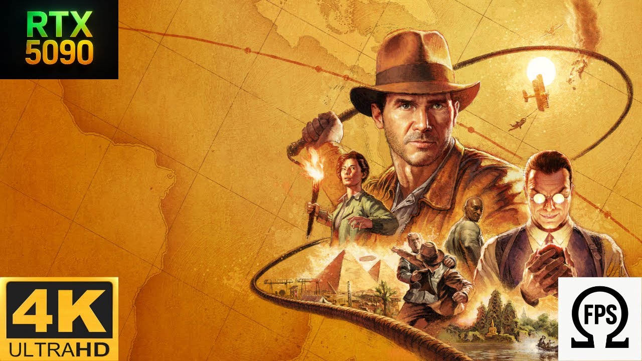 Indiana Jones and the Great Circle Intro 4k 60 FPS - RTX 5090 GAMEPLAY
