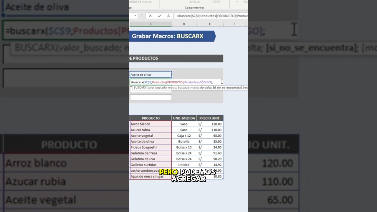 ✅&iexcl;Usa la funci&oacute;n BUSCARX con la grabadora de MACROS en EXCEL, mucho mejor que BUSCARV!🙂