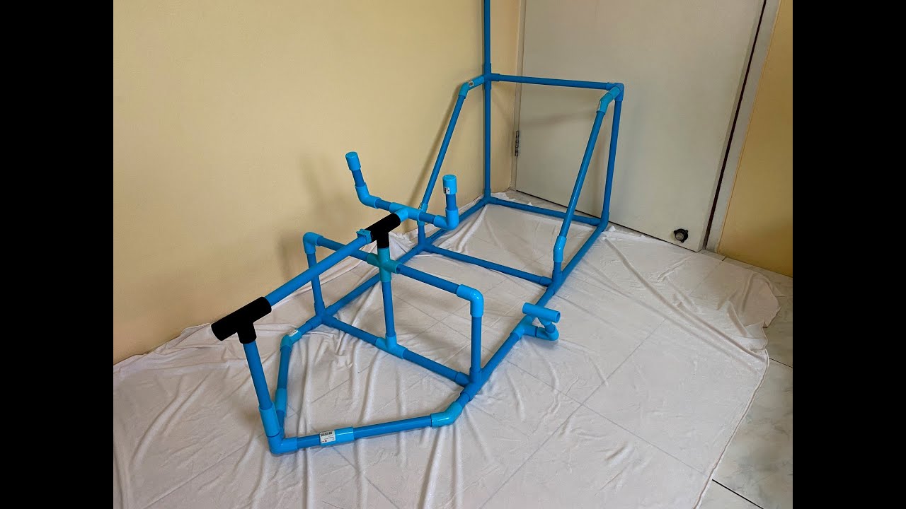 PVC pipe kids race car build