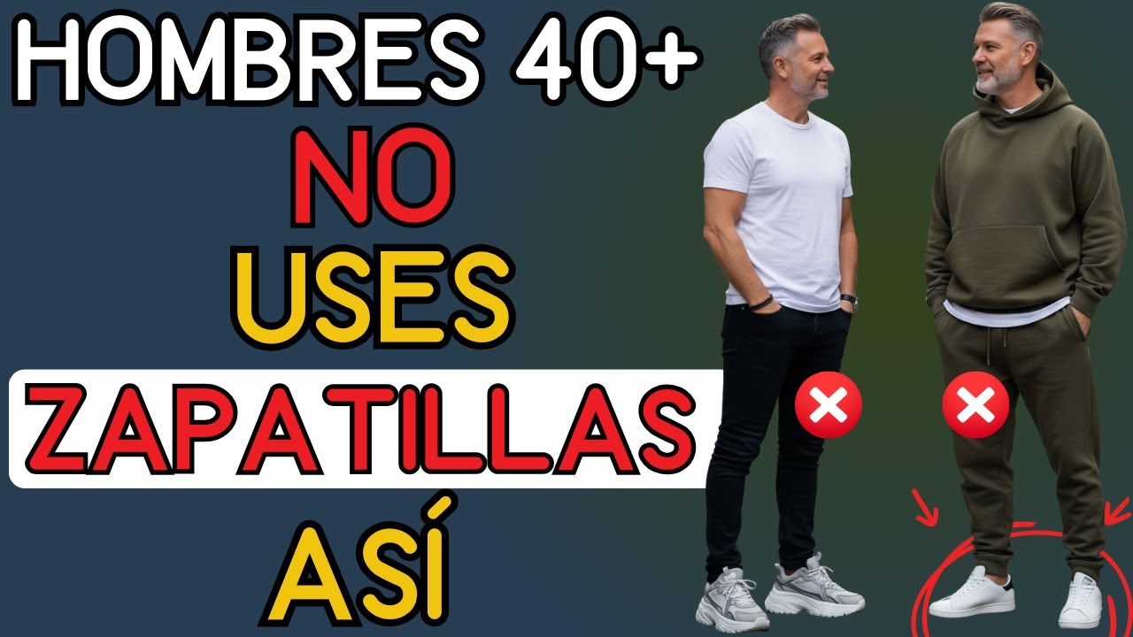 &iquest;M&aacute;s de 40? As&iacute; es c&oacute;mo usar ZAPATILLAS con OUTFITS CASUALES | Moda Hombres 40+