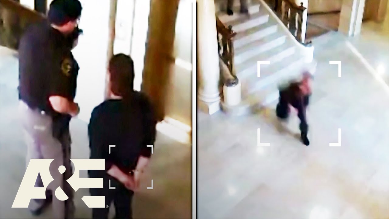 Court Cam: Woman Slips Handcuffs, Attempts DARING Escape | A&E
