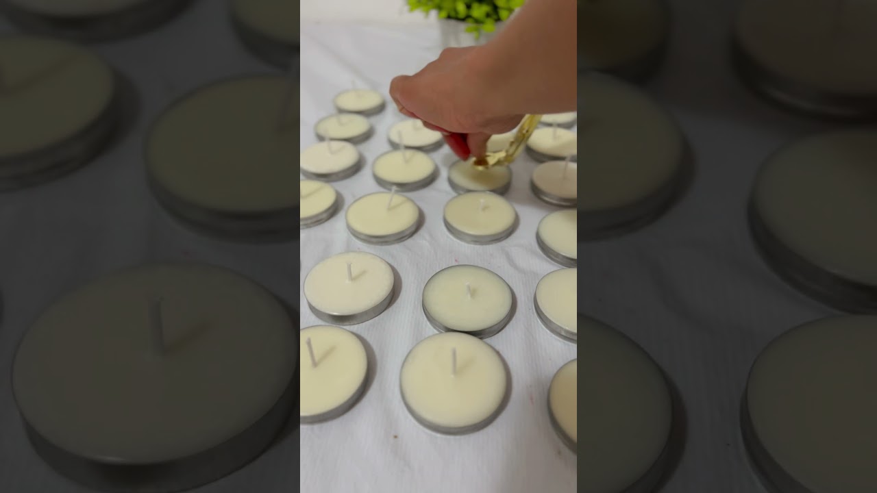 COMO FAZER VELAS AROM&Aacute;TICAS EM LATINHAS✨ Como fazer Lembrancinha #diy #facavocemesma