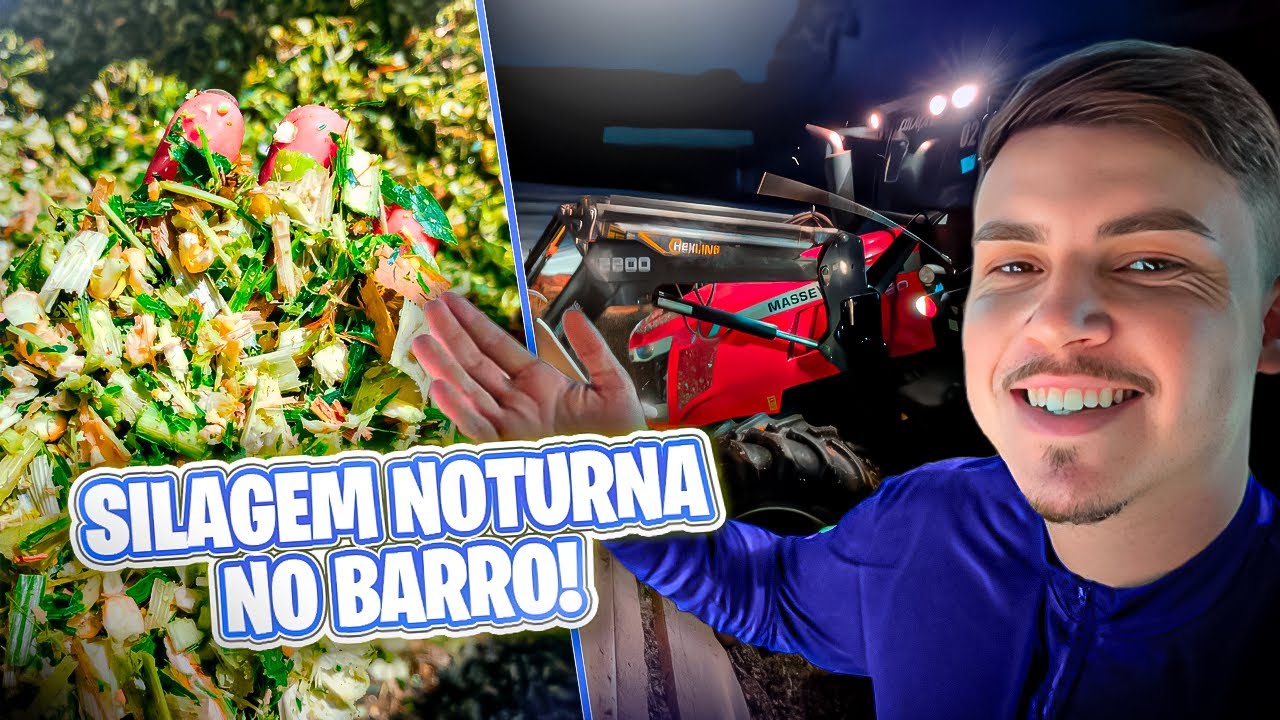 SILAGEM NOTURNA EM SILO APERTADO!