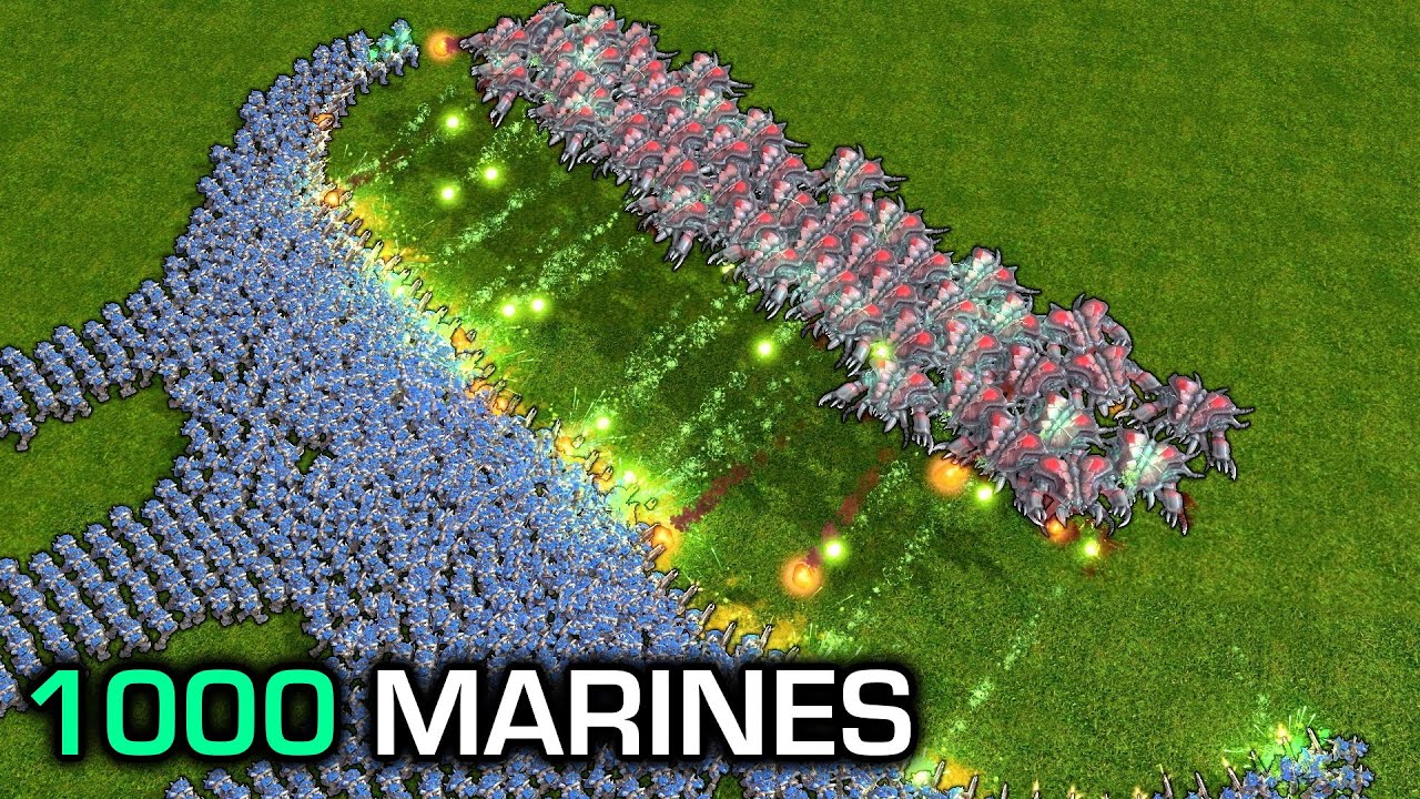 1000 Marines vs 50 Dehaka Guardians, who wins?