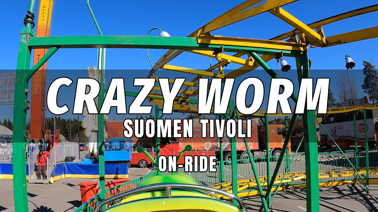 Crazy Worm on-ride POV - Suomen Tivoli