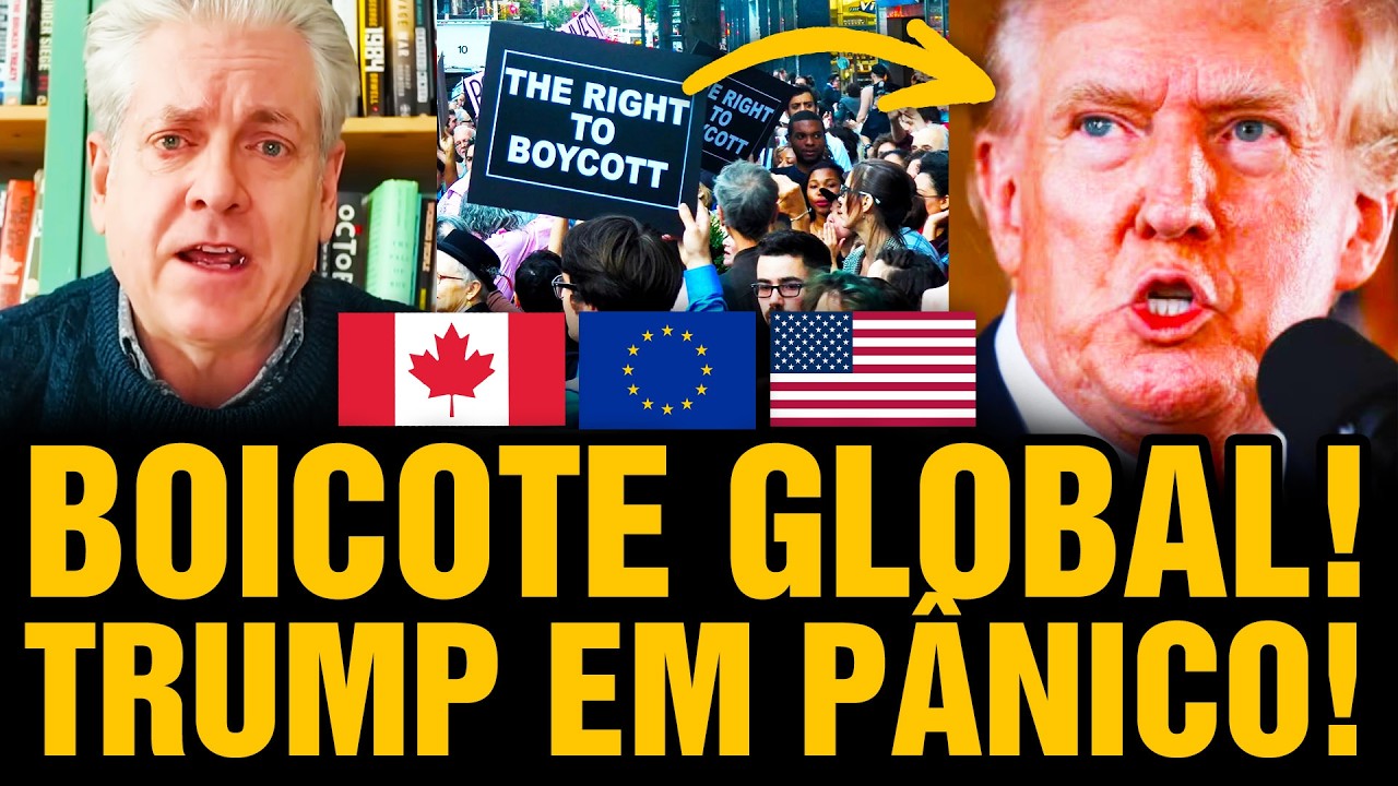 BOICOTE GLOBAL e PREJUÍZO BILIONÁRIO! O mundo ABANDONA os EUA! Trump em pânico com Protestos 😱 🇺🇸