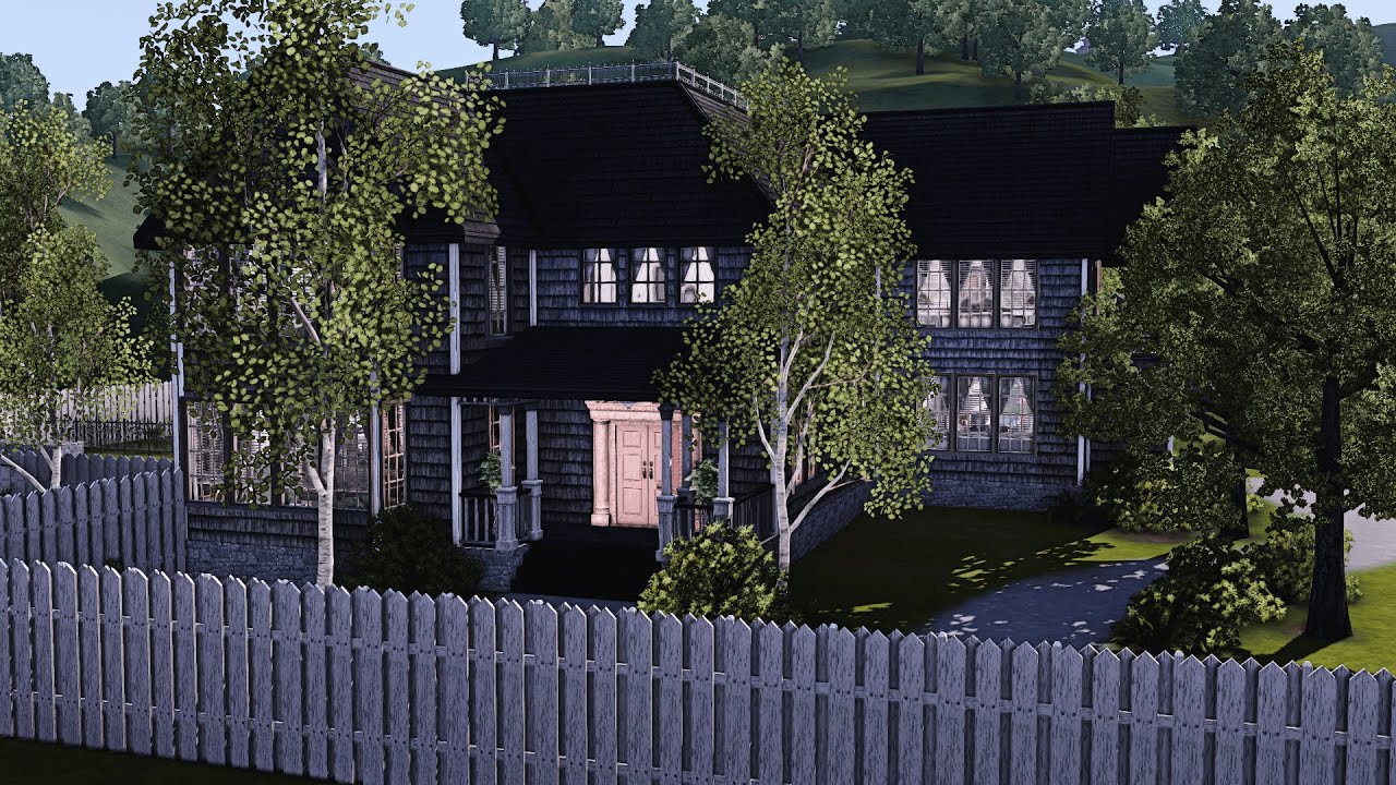 The Sims 3 | Goth Manor | Speed Build [Exterior]