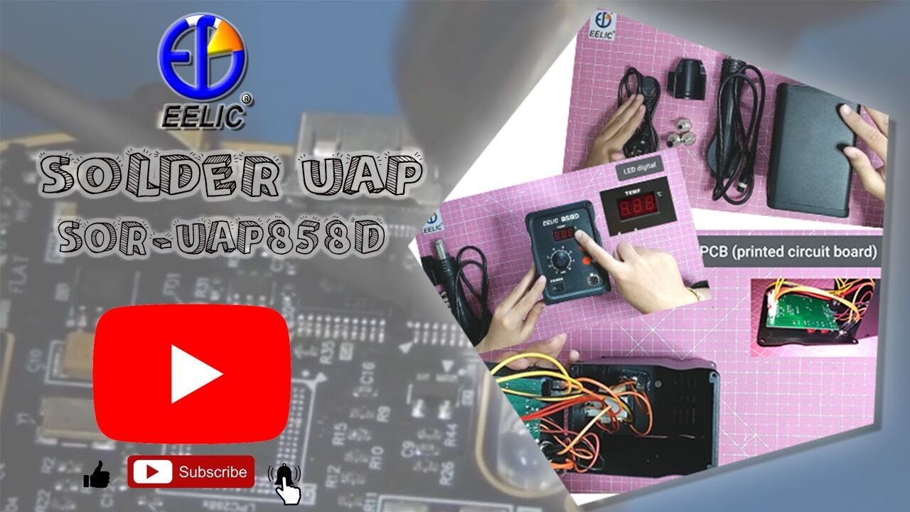 EELIC SOR-UAP858D SOLDER UAP / BLOWER 858D Cara pakai & Detail bagian dalam Box