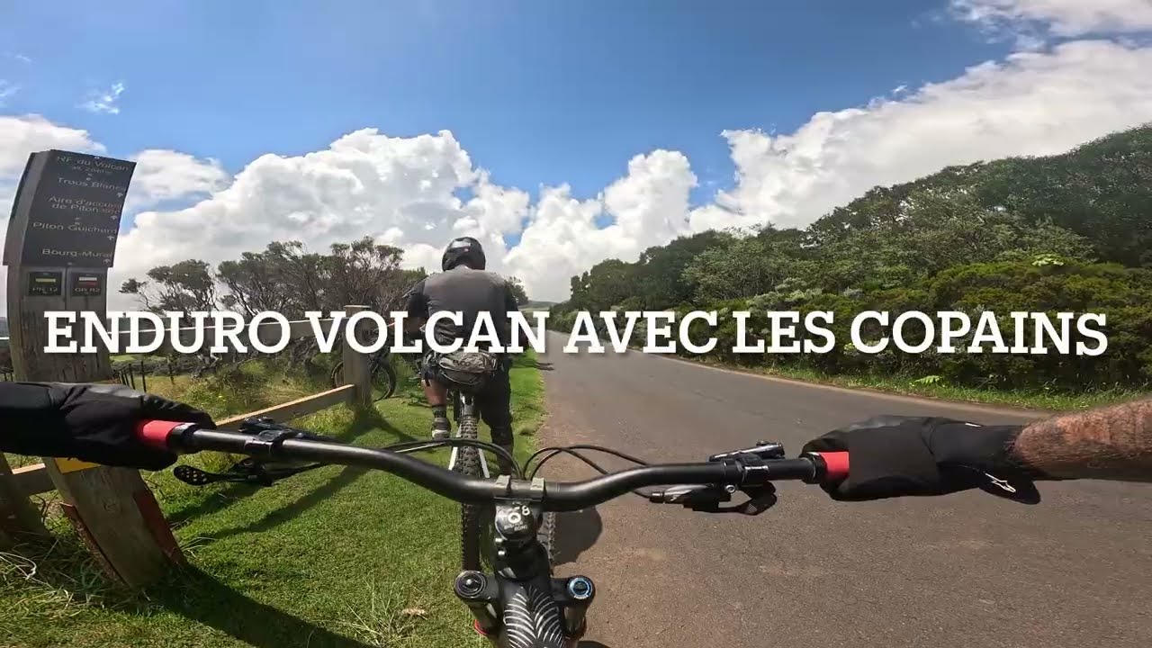 enduro VTT au volcan 974