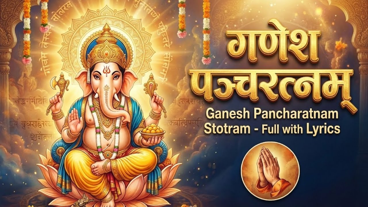 श्री गणेश पञ्चरत्नम् | Sri Ganesha Pancharatnam | Complete Visual Journey