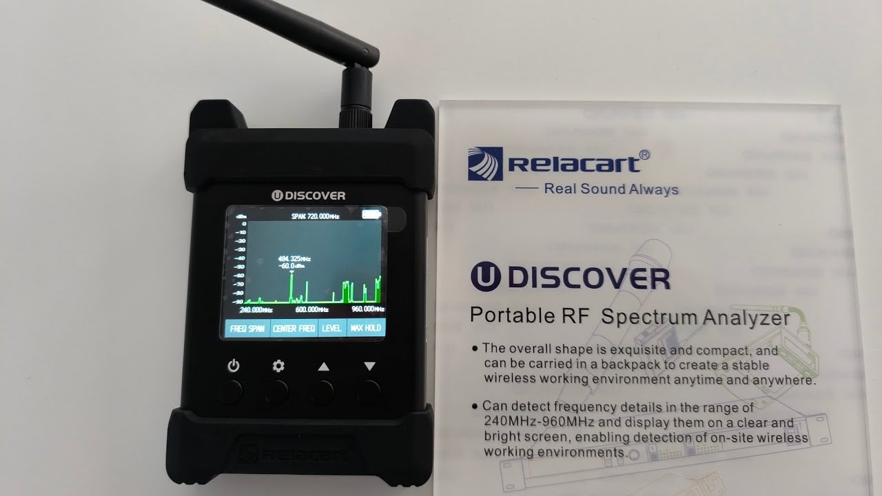 Analizador de espectro RF, Relacart U.Discover