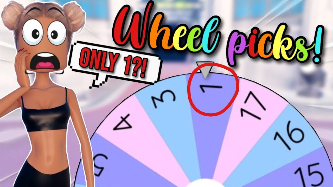WHEEL PICKS THE NUMBER OF ITEMS I WEAR FOR MY OUTFIT | Roblox Dress To Impress