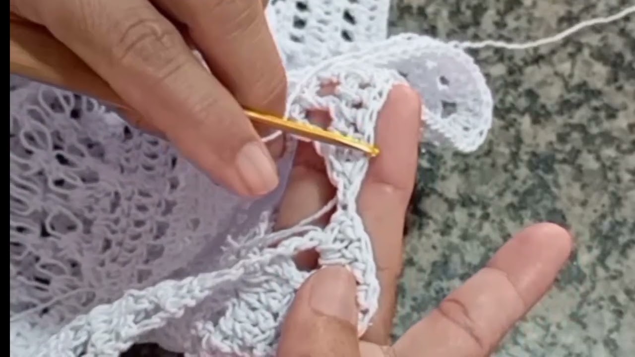 Terceira parte da regata segredo, união das laterais #crochet #croche #crochê#artesanato 