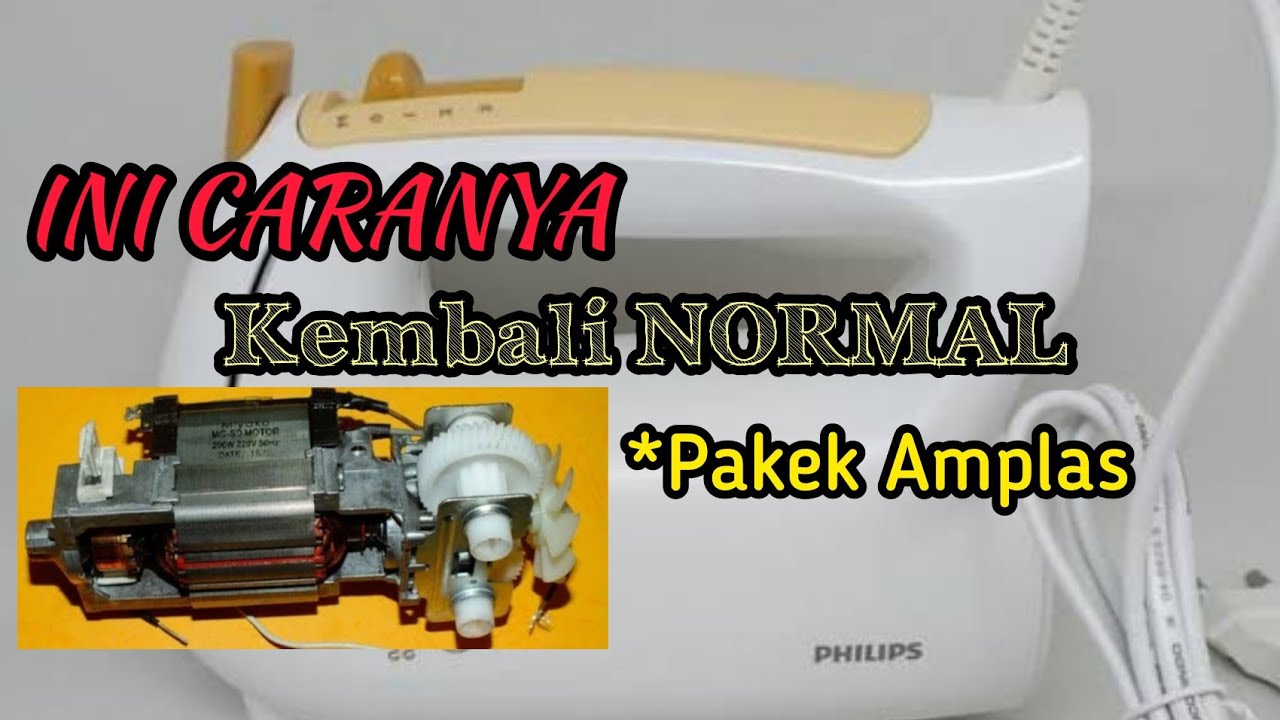 Tutor #98 | Cara Memperbaiki Mixer Kue Putarannya Lemah dan Mati
