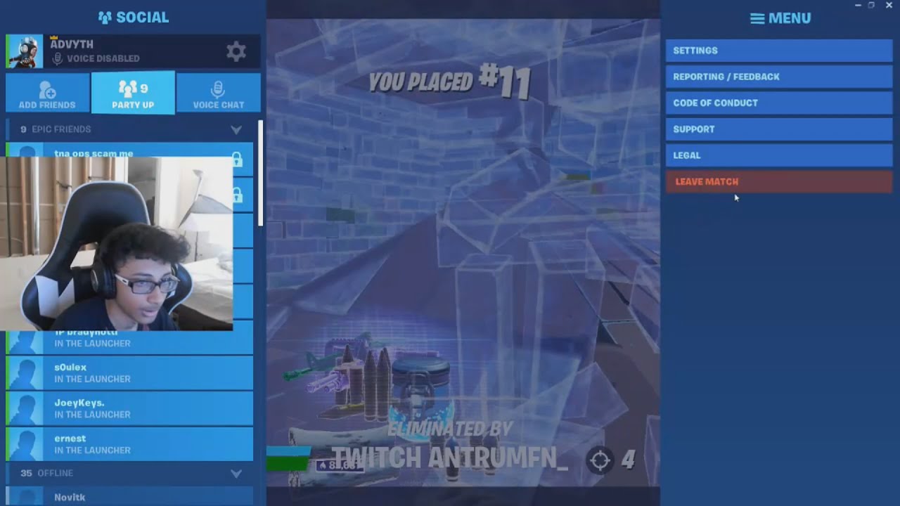 Killing Twitch Streamers #2 (with reactions) - Fortnite Battle Royale