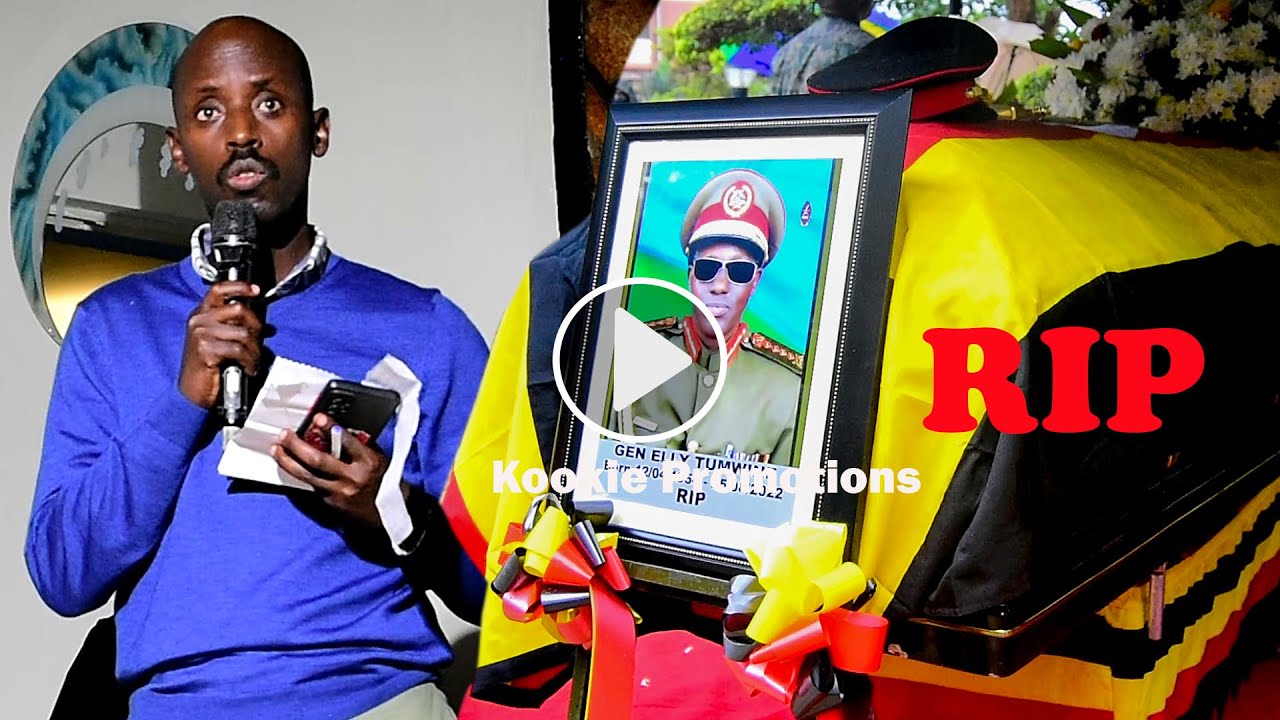 Maj. Gen. Sabiiti Muzeyi Pays Tribute to The Late Gen Elly Tumwine at Vigil
