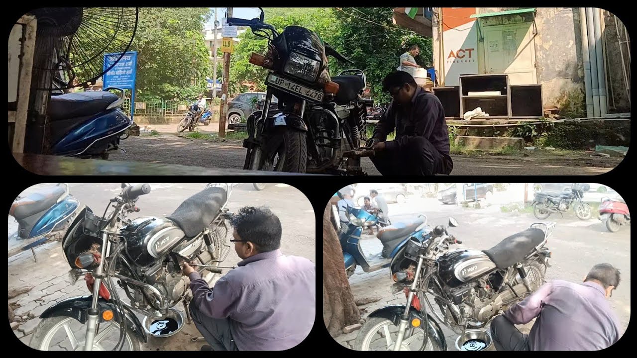 Aaj krwai bike ki service (gone wrong) #familyfriendlycontent #dailyvlogging #bike #service 