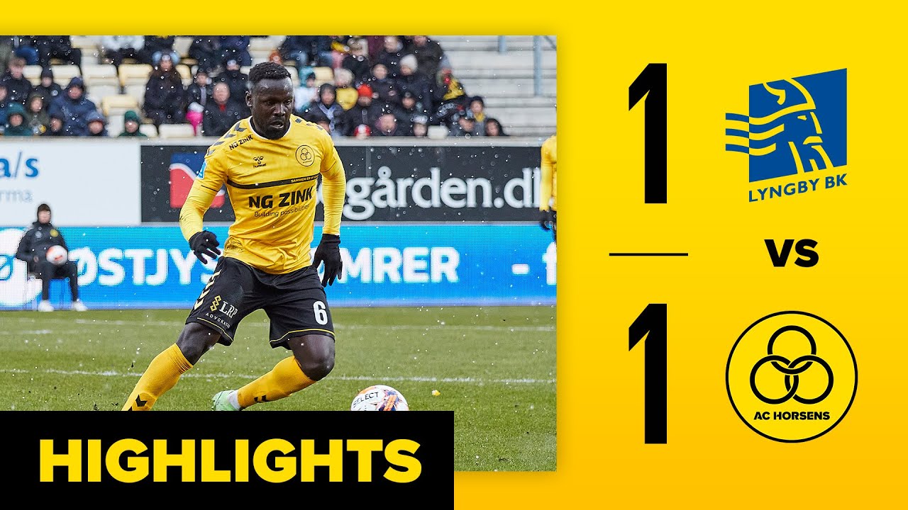 Lyngby BK 1 - 1 AC Horsens | 19. marts