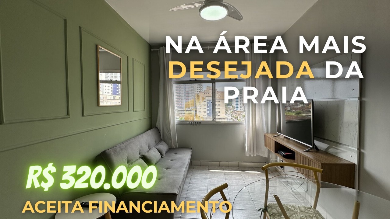Apartamento mobiliado próximo ao mar, no centro da cidade. Ideal para investir! – Ref.: 1385