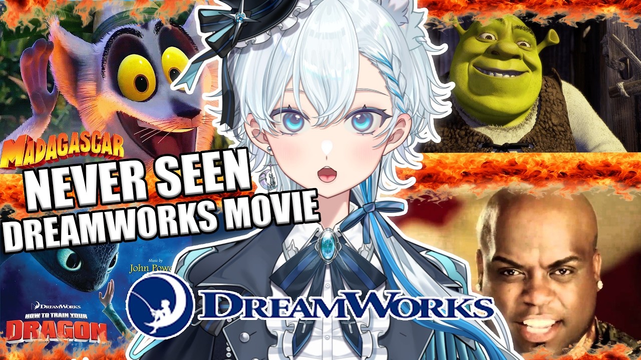 Виртуальная ютуберша впервые реагирует на песни Dreamworks (из мультфильмов «Мадагаскар», «Шрек»,...