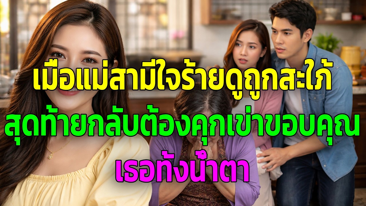 เมื่อแม่สามีใจร้ายดูถูกสะใภ้ สุดท้ายกลับต้องคุกเข่าขอบคุณเธอทั้งน้ำตา