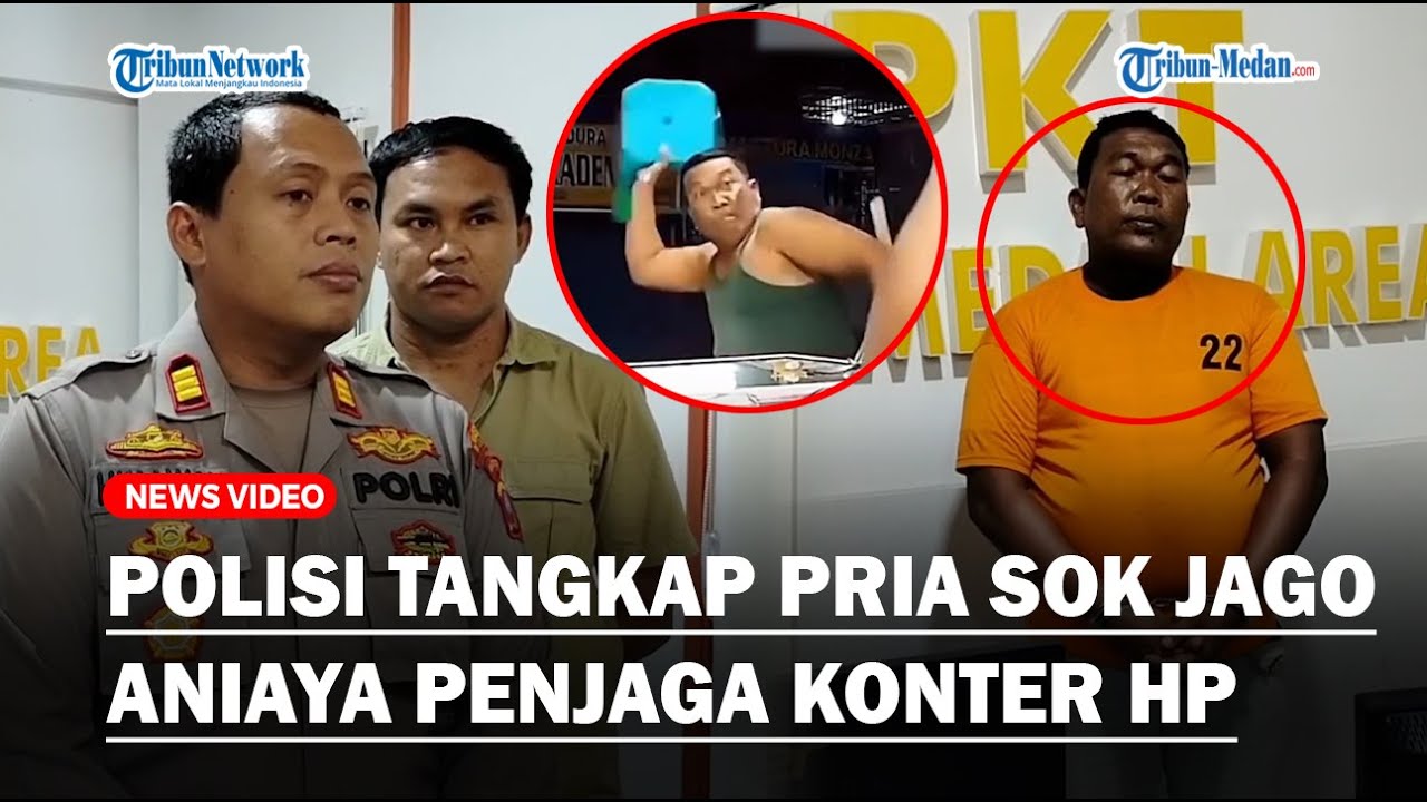 VIRAL❗ PRIA SOK JAGO ANIAYA PENJAGA KONTER HP, Polisi Berhasil Tangkap Pelaku Kurang dari 24 Jam