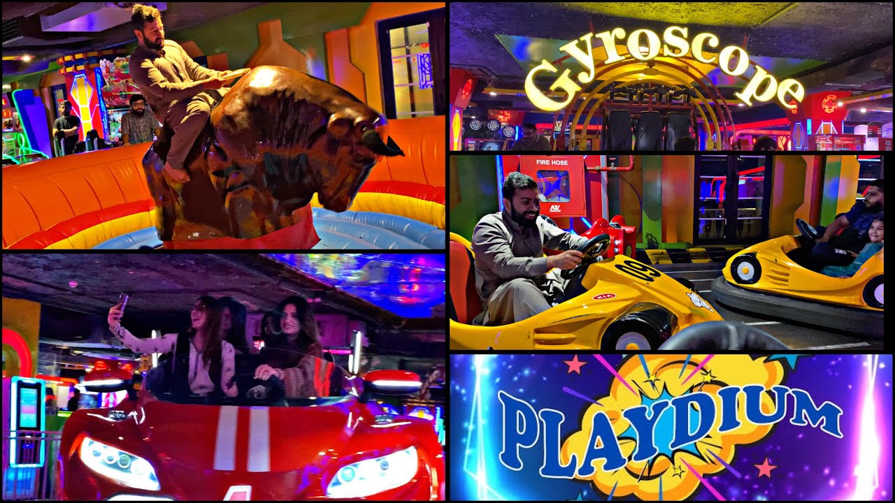 Pakistan's most advanced Games and Rides | Playdium Lahore | Bull Riding | Pakistani Vlogs