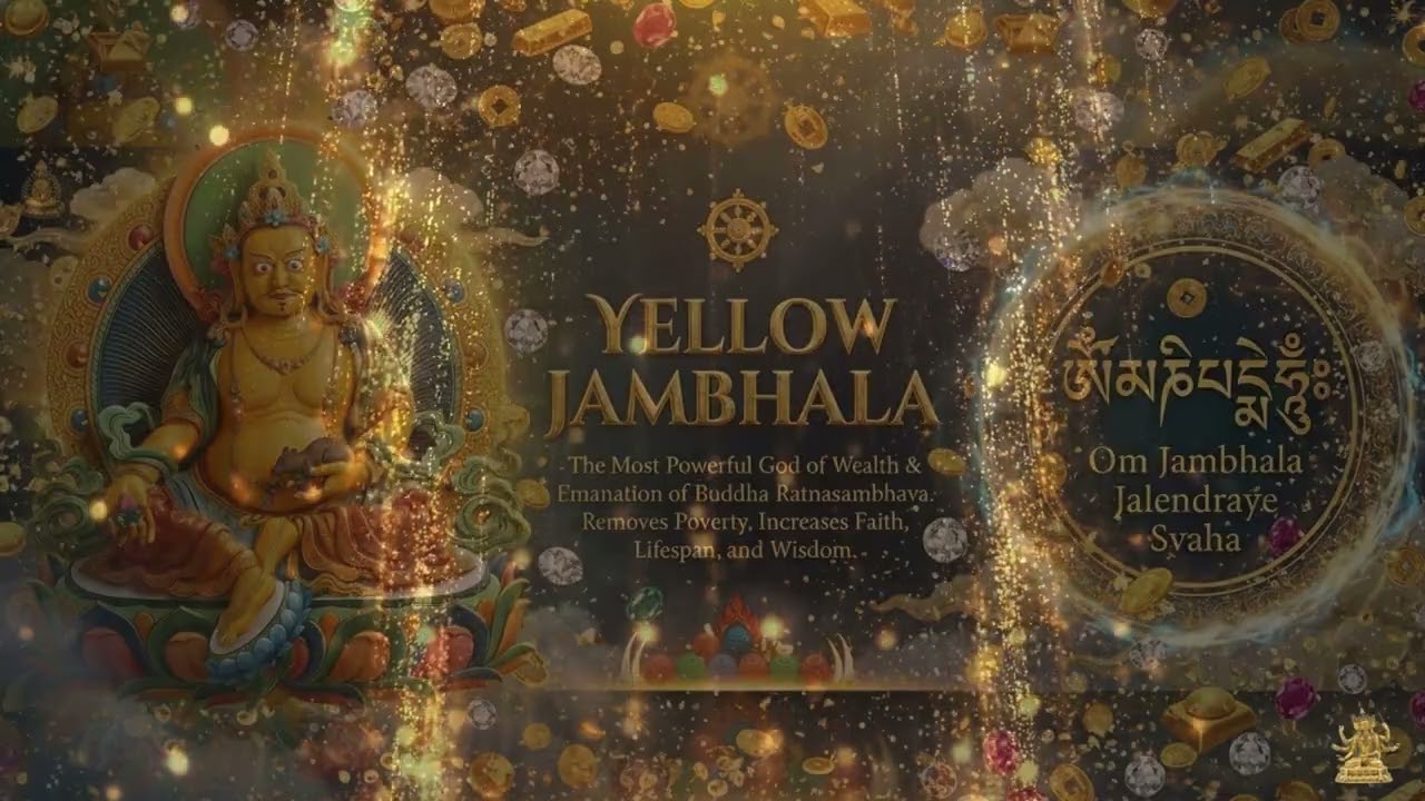 Yellow Jambhala :Purify miserliness and cultivate the energy of generous, enlightened wealth