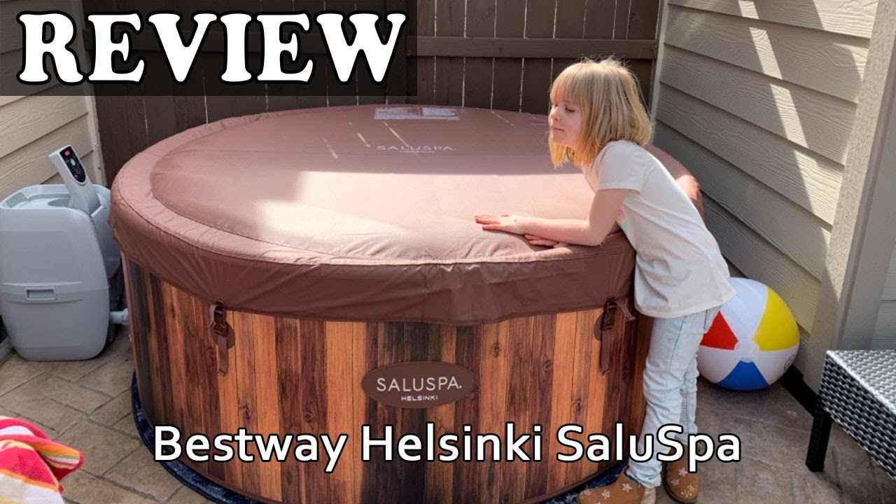 Bestway Helsinki SaluSpa 7 Person Inflatable Outdoor Hot Tub Spa - Setup & Review