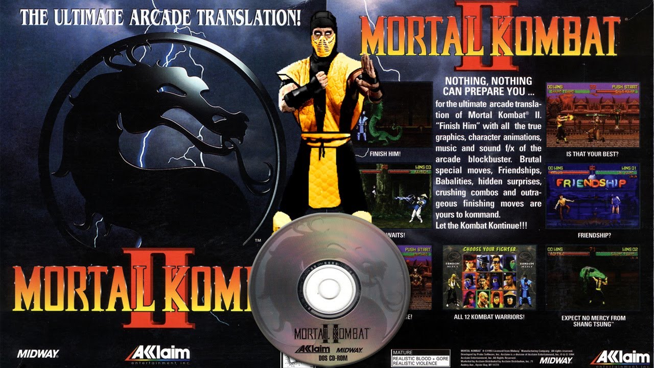 Scorpion Playthrough - Mortal Kombat II PC (MS-DOS)