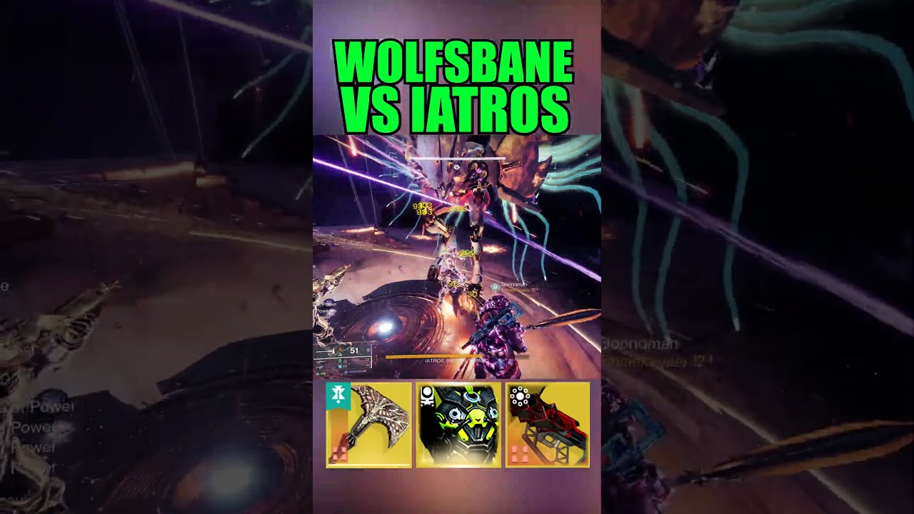 Wolfsbane DESTROYS Iatros Raid Boss Destiny 2