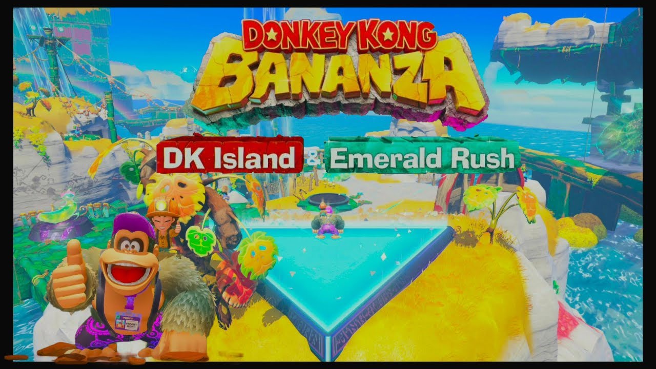 Donkey Kong Bananza - Lagoon Layer Emerald Rush