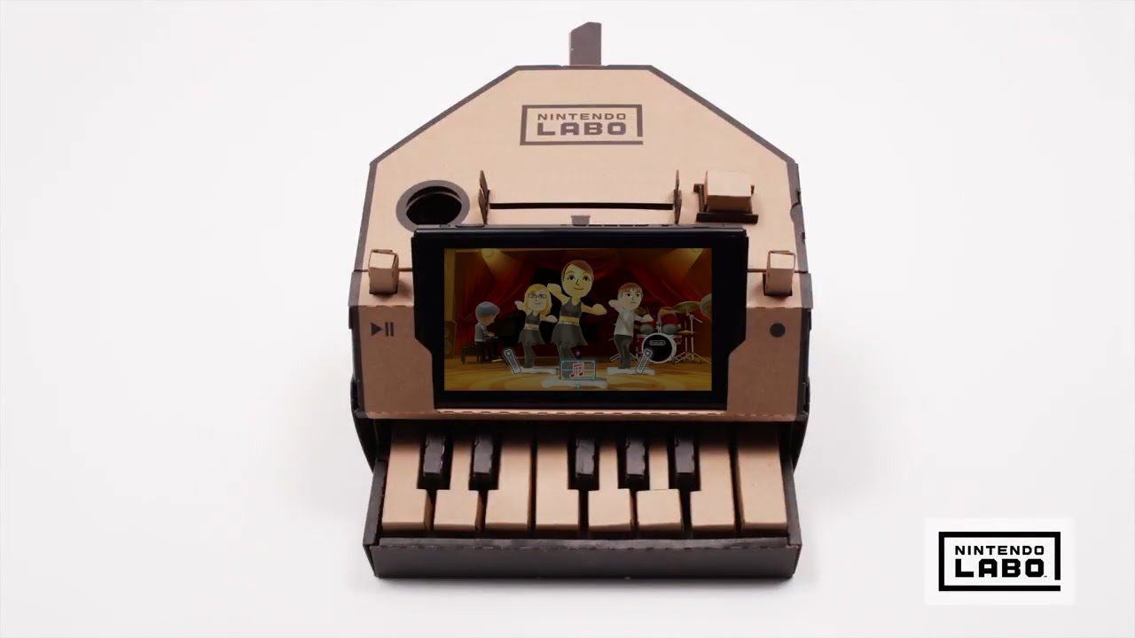the Nintendo Labo piano commercial but it's that Kanye song