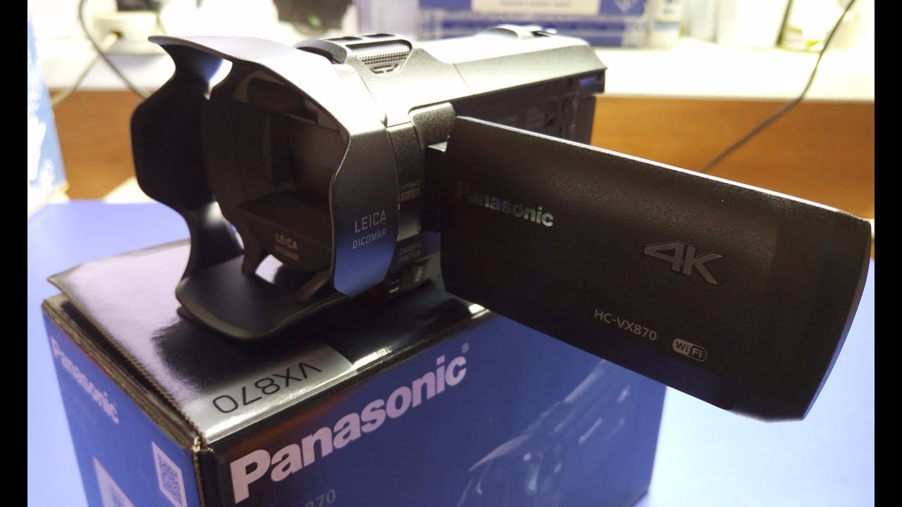 Panasonic HC-VX870 4k новая видеокамера для моего канала! Распаковка и обзор комплектации.