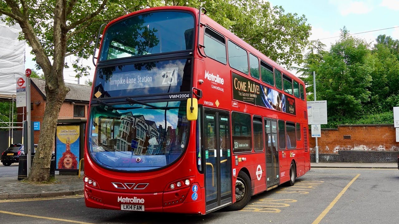 London Bus Route 231 - Turnpike Lane to Enfield Chase - CC/Subtitles